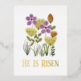 Han är Risen Blommigt Church Services i Påsk