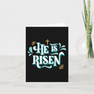 Han är Risen Glad påsk Christian Jesus Bi Kort