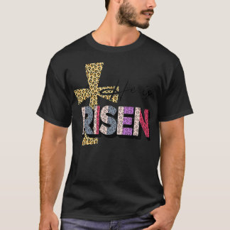 Han är Risen Glad påsk leopard som är känd som kor T Shirt