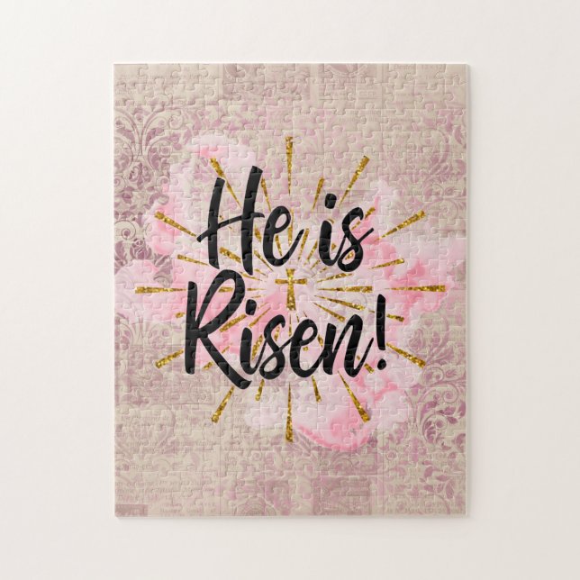 Han är Risen Gud Kor Pussel (Vertikal)