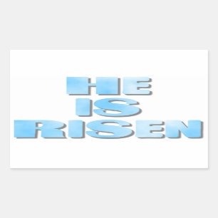 Han är Risen II Stickers Rektangulärt Klistermärke