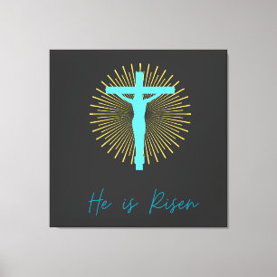 Han är Risen Jesus Canvastryck