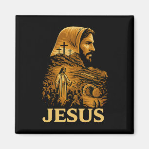 Han är Risen Jesus Christian Glad påsk Magnet