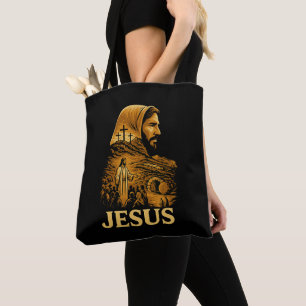 Han är Risen Jesus Christian Glad påsk Tygkasse