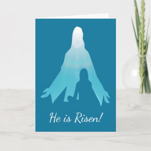 Han är Risen Jesus Kristus Påsk Helgkort
