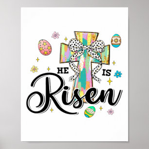 Han är Risen Kor Coquette Bow Eggs Christian Öster Poster