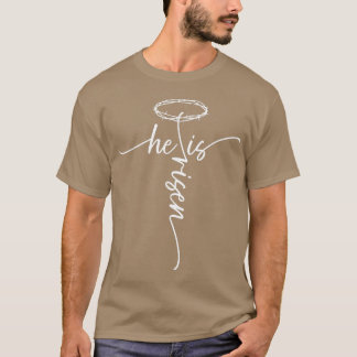 Han är Risen Kor Jesus Religiösa Faith Christians T Shirt