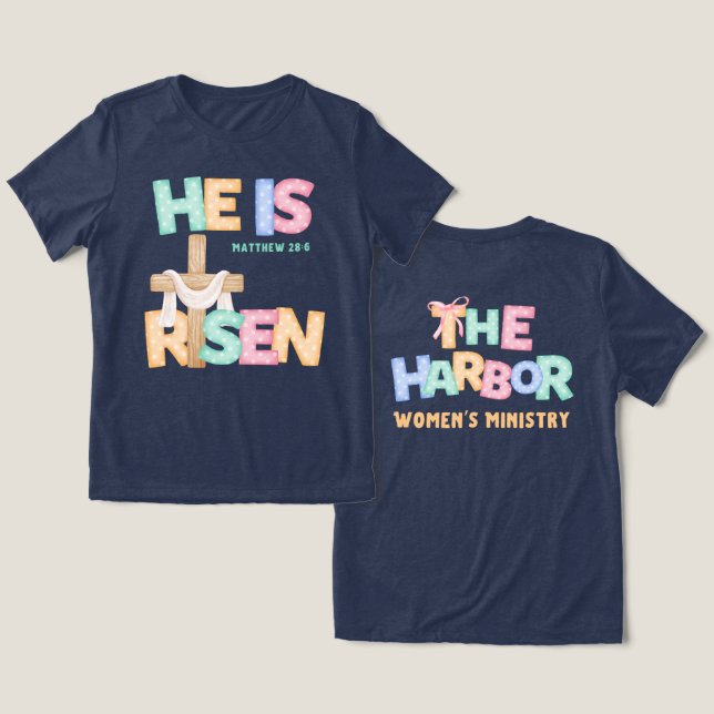 Han är Risen Kor T-Shirt (Design fram och bak)