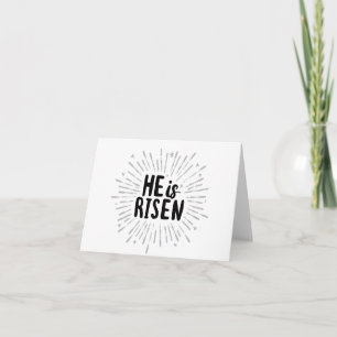 Han är Risen Kristus Risen Quotes Påsk Art Resu Kort