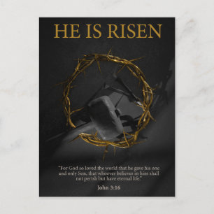 Han är Risen Krona på Thorns Helgdag Postcard Helg Vykort