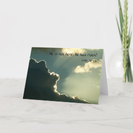Han är Risen | Luke 24 v 6 Helgkort