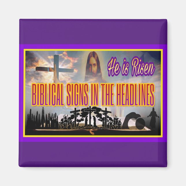 "Han är RISEN" Magnet (Framsidan)