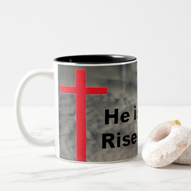 Han är Risen Mugg (Med munk)