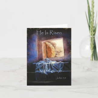 "Han är Risen" Notecard Kort