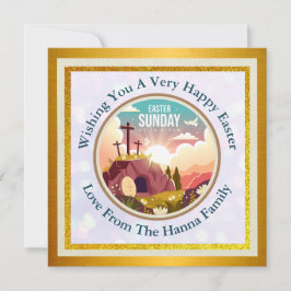 Han är Risen och Firande av Resurrection Söndag Spara Datumet