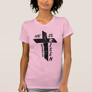 Han är Risen Påsk Bible Verse Matthew 28 Kor T Shirt
