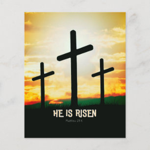 HAN ÄR RISEN - PÅSK ILLUSTRATION FLYGBLAD