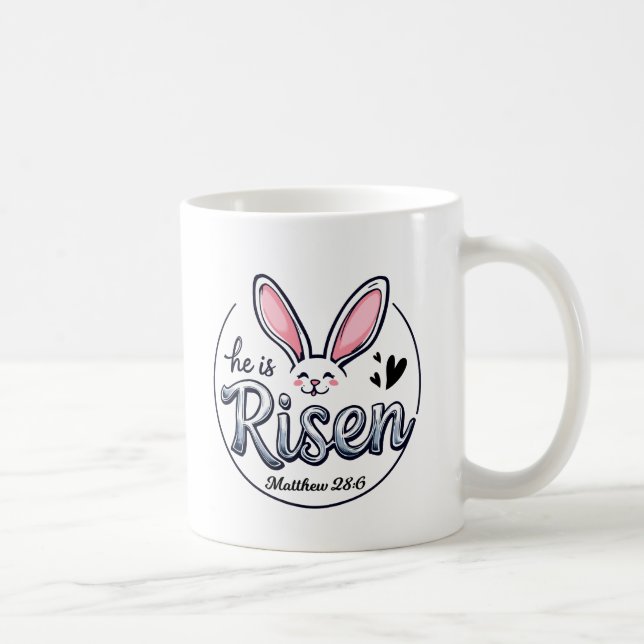 Han är Risen Påsk Kaffemugg (Höger)
