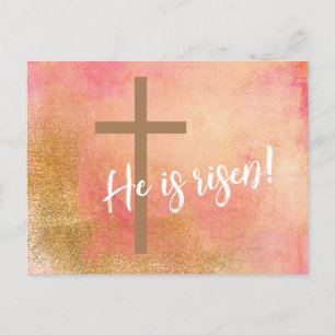 Han är Risen Påsk Kor Helgdag Card Helg Vykort