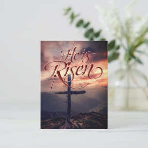 Han är Risen Påsk Script Kor Helg Vykort