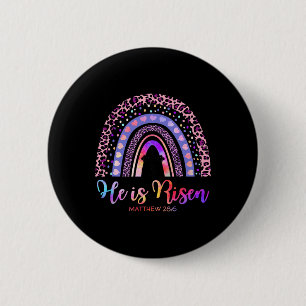 Han är Risen Rainbow Glad påsk White Christian J Knapp