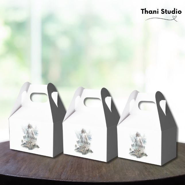 Han är Risen Religiösa Påsk Christian Kor Presentaskar (Skapare uppladdad)