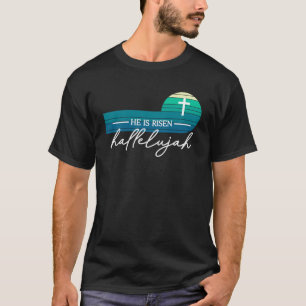 Han är Risen Retro New Sunset Vintage Coola Classi T Shirt
