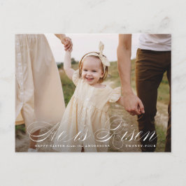 Han är Risen Script Påsk Photo Helg Vykort