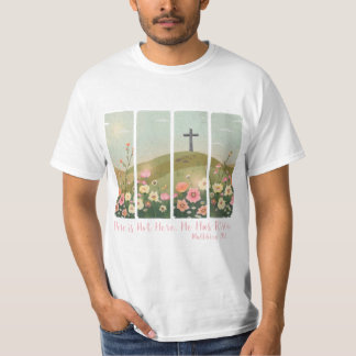 Han är Risen Shirt Påsk Christian Kor T
