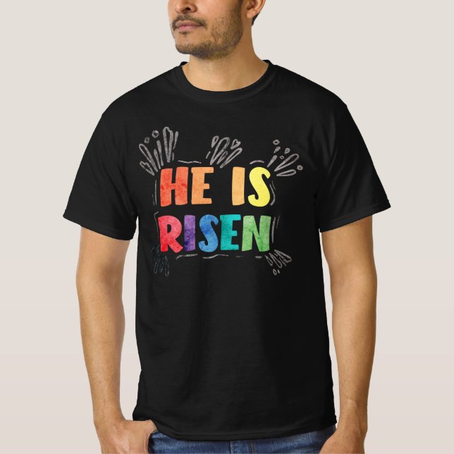 Han är Risen T-Shirt (Framsida)