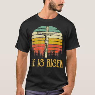 Han är Risen Tshirt Påsk Jesus Manar Womens Kids d T Shirt