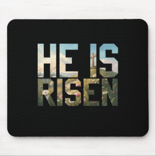 Han är Risen Wildblomma Kor Jesus Christian Easte Musmatta