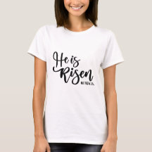 Han är Risen Women's T-Shirt Black & White