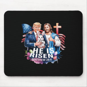 Han är riserad Jesus Lusnyj Trump oss Flagga Lyckl Musmatta