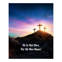 Han är riserad/Påsk - redigerbar text Poster
