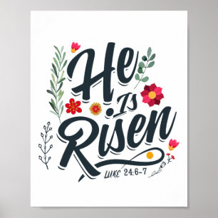 Han är riserad Religiösa Påsk Shirt Ressurecension Poster