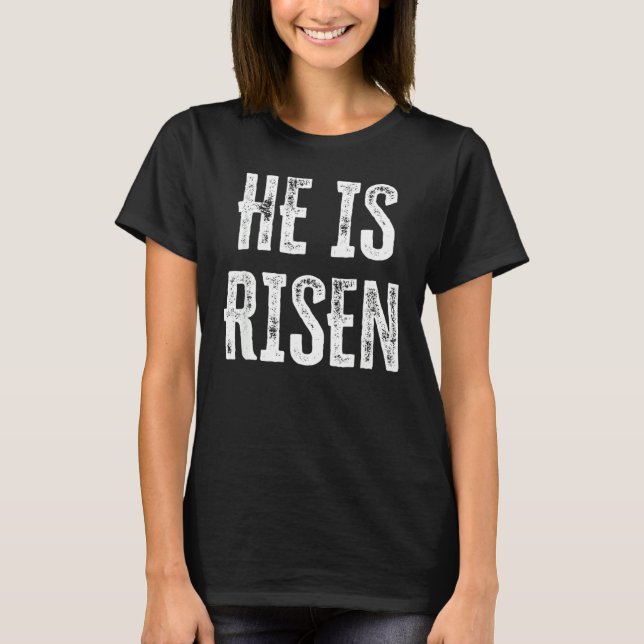 Han är riserad t shirt (Framsida)