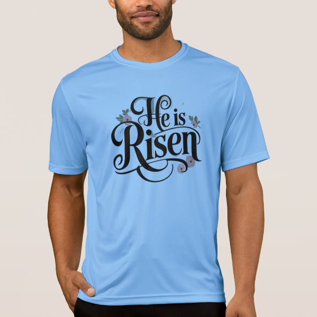 Han är riserad t shirt (Framsida)