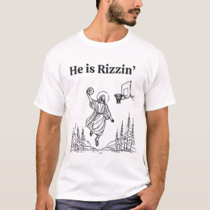 Han är Rizzen, Jesus har rizzen, han har rizzen T Shirt