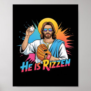 Han är Rizzen Jesus Shirt Sell Boys Kids Öster Poster