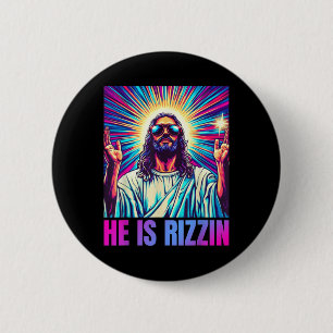 Han är Rizzin Funny Jesus Meme Christian Manar Boy Knapp