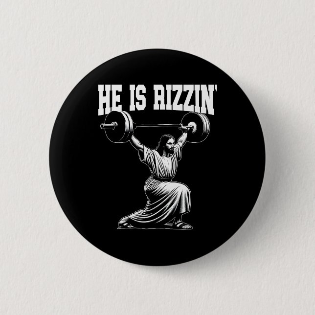 Han är Rizzin Jesus som väger natch rent och Knapp (Framsida)