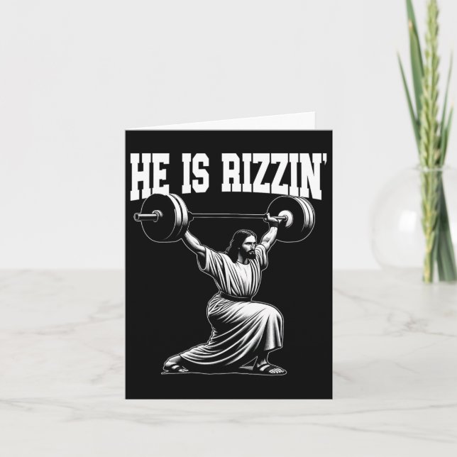 Han är Rizzin Jesus som väger natch rent och Kort (Framsida)