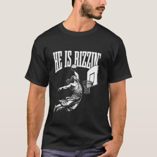 Han är Rizzin Lunde Jesus Basketball Meme Long Sle T Shirt