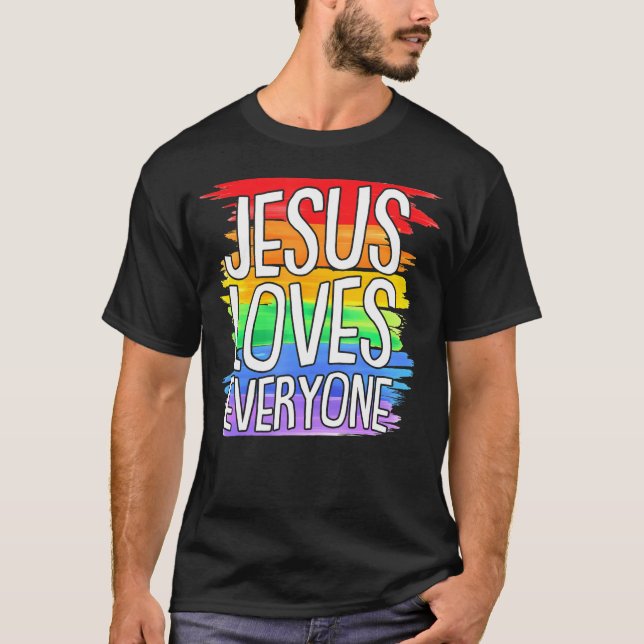 Han är Rizzin Lusj Jesus som spelar basket Jesus T Shirt (Framsida)