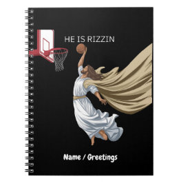 Han är Rizzin Lusnyj Jesus som spelar Basketball R Anteckningsbok