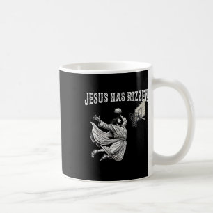 Han är Rizzin Rolig Jesus Bysketbyll Meme - Uni-ad Kaffemugg