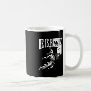 Han är Rizzin rolig Jesus Sketll Meme påsk Kristus Kaffemugg