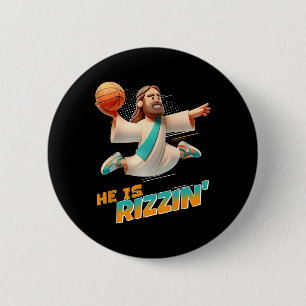 Han är Rizzin'Påsk Risen Jesus Christian Faith B Knapp