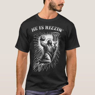 Han är Rizzin'Risen Funny Jesus Christian som spel T Shirt